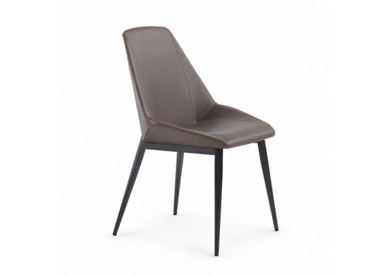 Couro louco comercial do plutônio do cavalo que janta a cadeira com quadro do metal para o restaurante