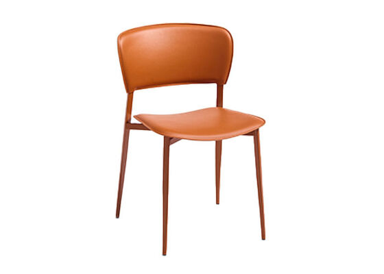 Stevige Microfiber PU Lederen Restaurant Eetstoel Met Metalen Frame Voor Hotel