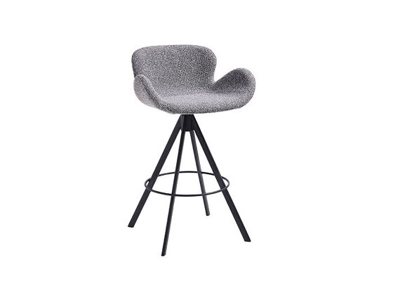 Swivel Bar Stool And Table Upholstered Commercial Bar Stool Bentwood Metal Legs For Bistro