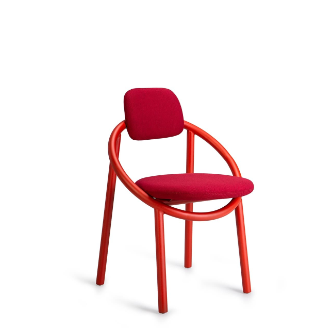 Хорошая цена Ткань мягкая современный ресторанный стул Bentwood Powder Coated Metal Base онлайн
