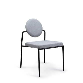 Good price Armless Restaurant Dining Chair Molded Plywood Black Metal Legs For Cafe Hotel online