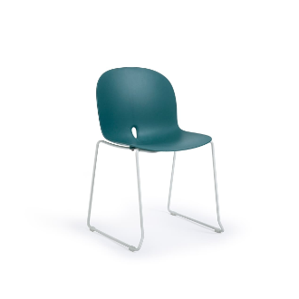 Bom preço Cadeira de restaurante empilhável e mesa de plástico de estrutura de metal PP para Bistro Café on-line