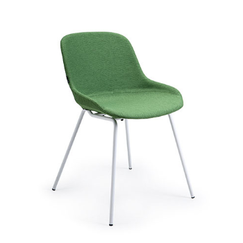 Bon prix Chaise de restaurant moderne en tissu rembourré en PP, en forme de coquille en poudre, en métal en ligne