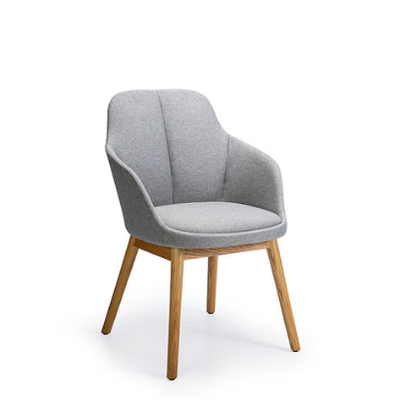 Good price Fabric Upholstered Restaurant Chair And Table Ash Wood Frame Legs Commercial Restaurant Chairs online