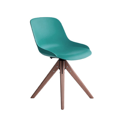 Goede prijs Draaibare moderne restaurantstoelen PP Schelp Conical Beech Houten Pootjes Voor Cafe Hotel online