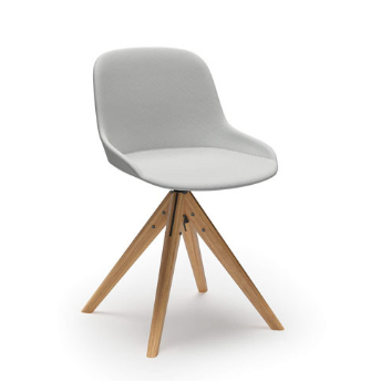 Goede prijs Draaibare stoel en tafel Stoffen voor het restaurant Stoelen voor het restaurant Eetkamers Beuk Conical benen online