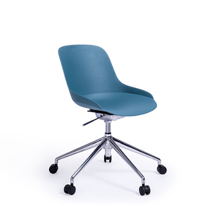 Good price Height Adjustable Swivel Office Desk Chair Smooth With Tilting Polished Aluminum Base online