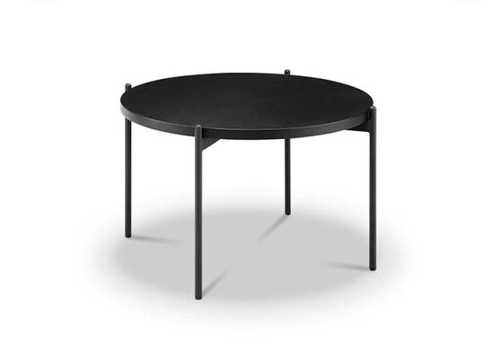 Good price Matte Black Commercial Coffee Table Wood Top Metal Legs Coffee Table For Office online