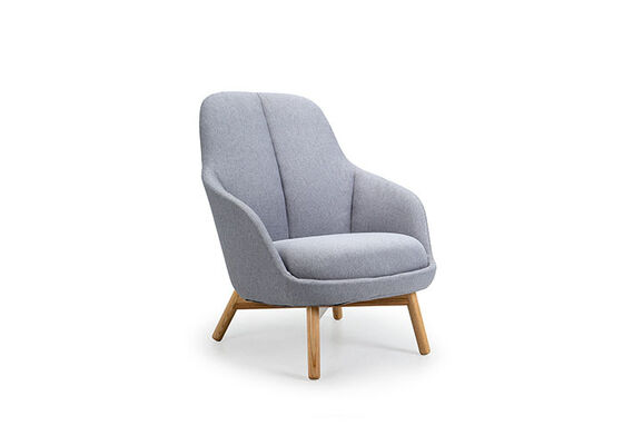Bom preço Fabric Silicone Commercial Leather Lounge Chair High Back Ash Pernas Para Sala de estar on-line
