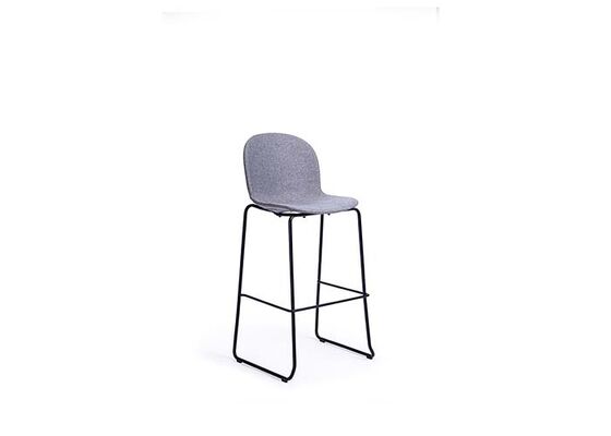 Buon prezzo Confortevole PP Stool Bar Tessuto Corrosione resistente Cornice Metallica Per Bar Lobby Hotel in linea