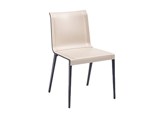 Good price Aluminum Frame Modern Restaurant Chairs Firm Microfiber Leather For Coffee Shops online