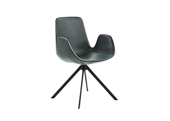 Goede prijs Crazy Horse PU Leer Draaiende Stoel Metalen Frame Voor Office Hotel online
