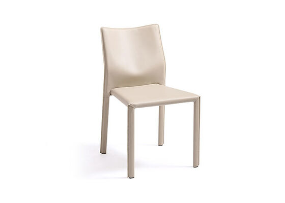 Good price Stackable PVC Leather Dining Chair With Covered Steel Legs For Restaurant Cafe online