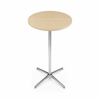 Good price Round Wood Grain Top Bistro Table Aluminum Base For Bar Hotel Hospitality online