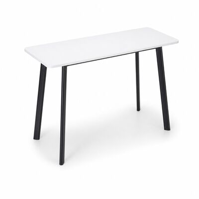 Good price Modern Bar Table With White MFC Top Black Metal Legs For Hotel Lounge Office online