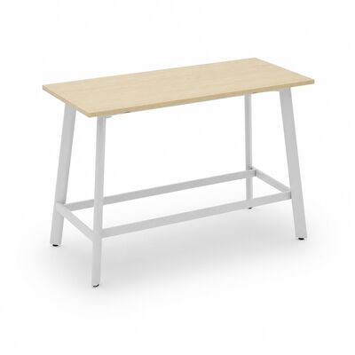 Good price Modern Bar Table With Wood Grain MFC Top Metal Legs For Hospitality Spaces online
